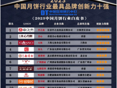 2023中国月饼行业最具品牌创新力十强榜发布
